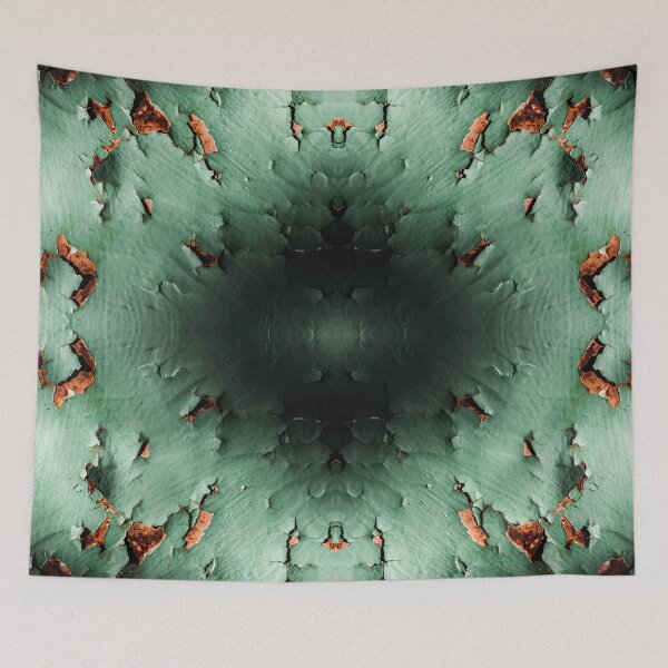 Item preview, Cool turquoise brown rusty metal rough texture  designed and sold by PLdesign.