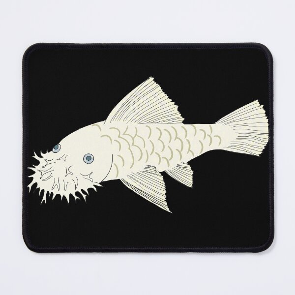 Item preview, Snow White Bristlenose Pleco - Snow Flavor - Black Background designed and sold by ReverendMothman.