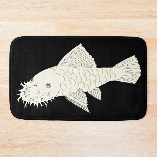 Item preview, Snow White Bristlenose Pleco - Snow Flavor - Black Background designed and sold by ReverendMothman.