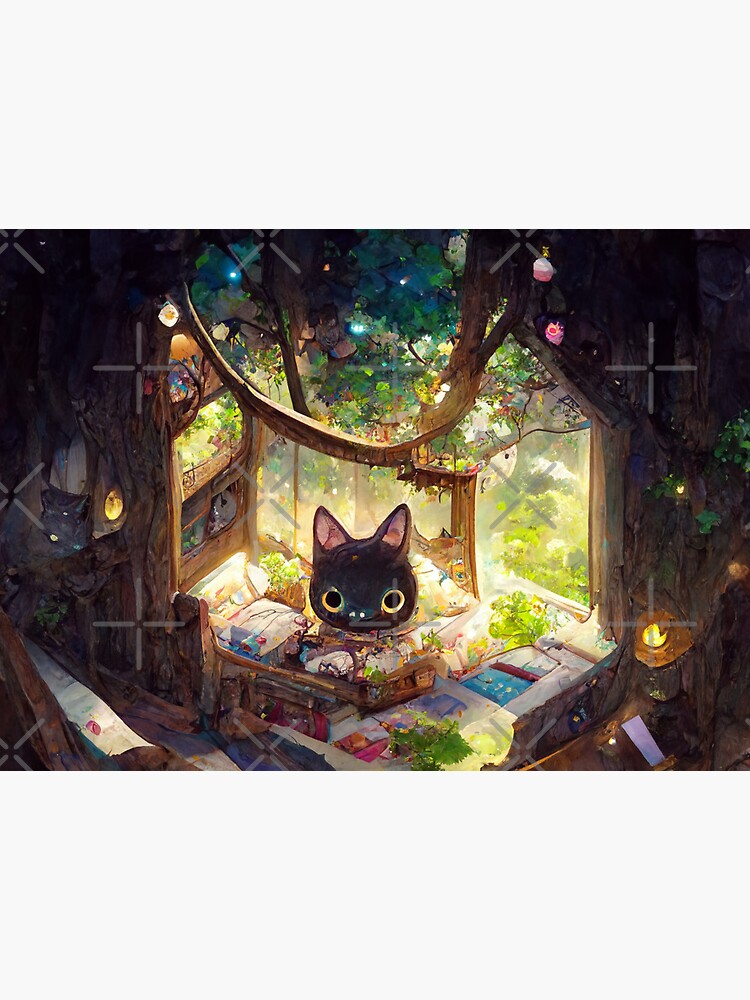 anime cat  Ghibli artwork, Studio ghibli art, Aesthetic anime