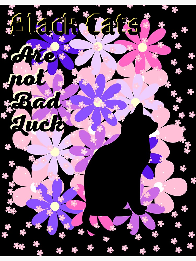 Black Cats Are Not Bad Luck Black Cats Lover Sticker For Sale By Suticos Redbubble