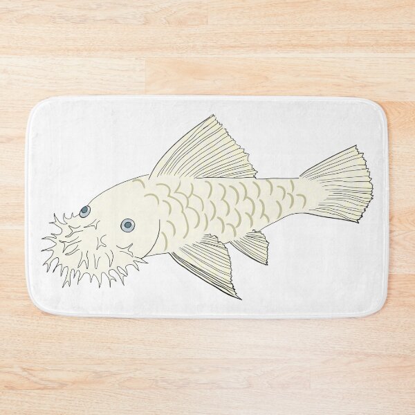 Item preview, Snow White Bristlenose Pleco - Snow Flavor - White Background designed and sold by ReverendMothman.