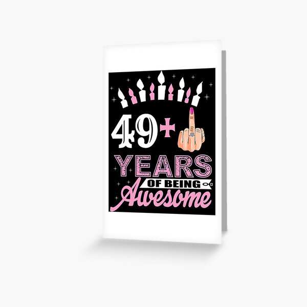 Item preview, Funny 49 Plus Middle Finger 50th Birthday Gifts For Women designed and sold by sorebull-fighte.
