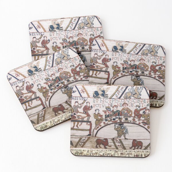 Item preview,  THE BAYEUX TAPESTRY Bishop Odo Blesses the Banquet  Duke Guglielmo and Norman Barons designed and sold by BulganLumini.