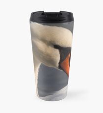 swan at lake Travel Mug