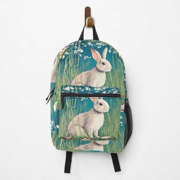 Item preview, Cute American Rabbit Baby Bunny in the Forest designed and sold by wigobun.