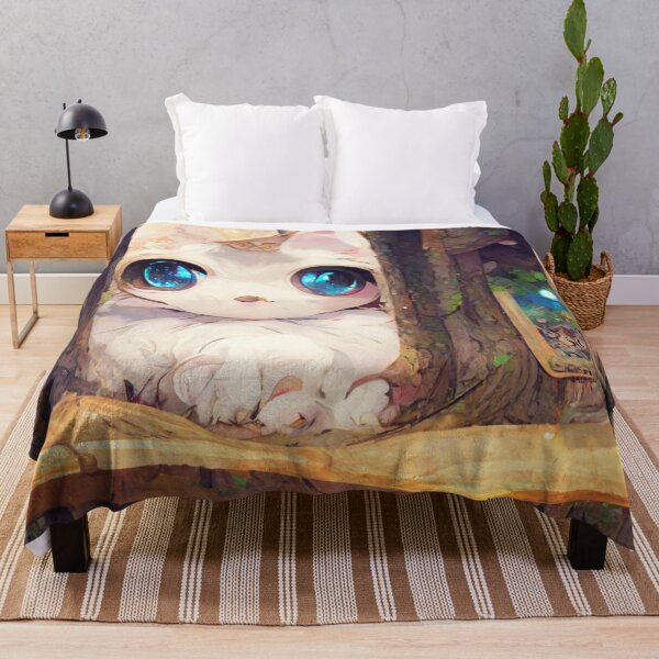 Item preview, Cute Fluffy White Cat Magical Art designed and sold by Pet Shelter.