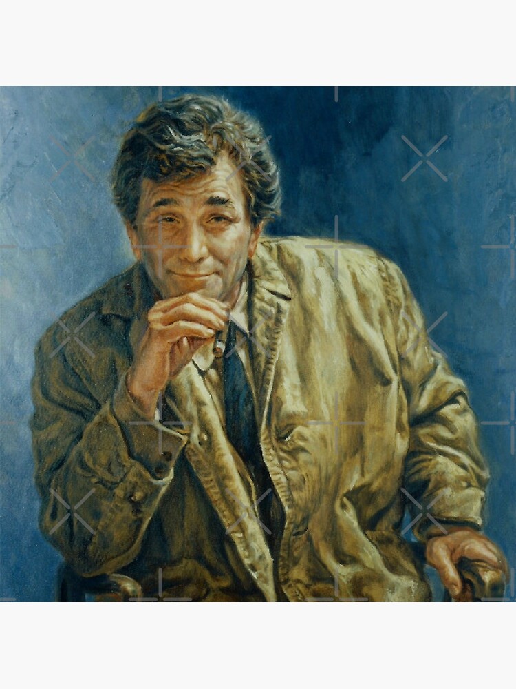 Columbo Portrait Painting Murder A Self Portrait Poster For Sale   Flat,750x,075,f Pad,750x1000,f8f8f8 