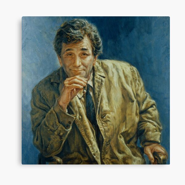 Columbo Portrait Painting - “Murder, A Self Portrait” Canvas Print
