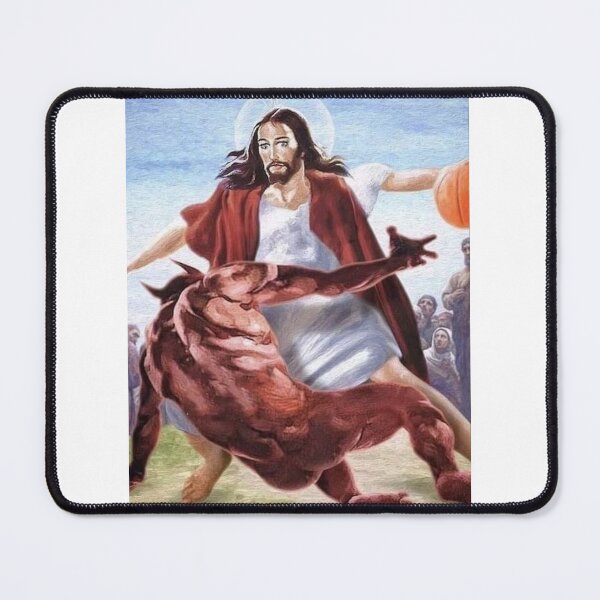 Item preview, jesus breaking satan's ankles designed and sold by Moussaillon.