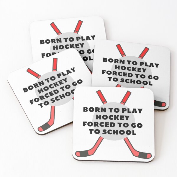 Item preview, born to play hockey forced to go to school designed and sold by noha alzohbi.