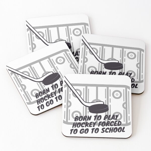 Item preview, born to play hockey forced to go to school designed and sold by noha alzohbi.