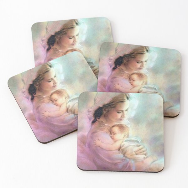 Item preview, Mother Mary Baby Jesus Sleeping In Her Arms designed and sold by Rowena Jones.