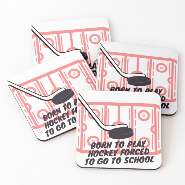 Item preview, born to play hockey forced to go to school designed and sold by noha alzohbi.