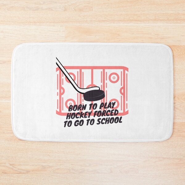Item preview, born to play hockey forced to go to school designed and sold by noha alzohbi.