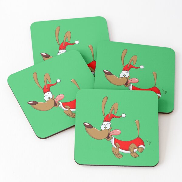 Item preview, Running Dog with Santa Clothes designed and sold by Yael Weiss.