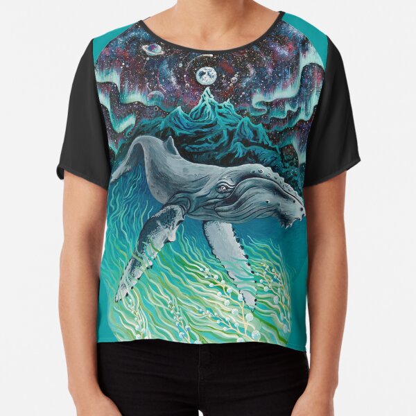 Whale Northern Lights Chiffon Top