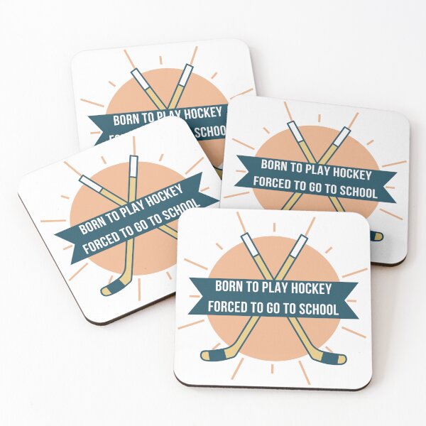 Item preview, born to play hockey forced to go to school designed and sold by noha alzohbi.