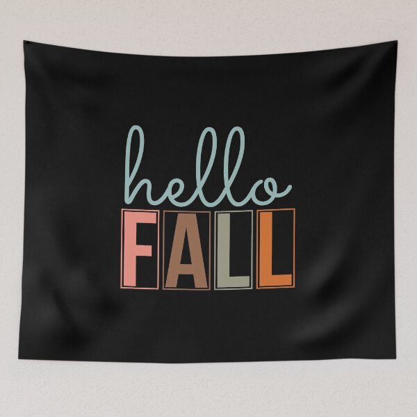 Item preview, hello fall,Fall Pumpkin Ghost October Skeleton Creepy Leaf Trick Or Treat Thanksgiving Season Goth Gothic designed and sold by NAZIMNADIR.
