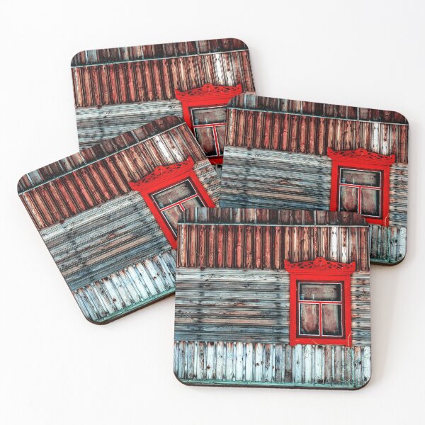 Item preview, Vintage window with crimson red frame designed and sold by lena-maximova.