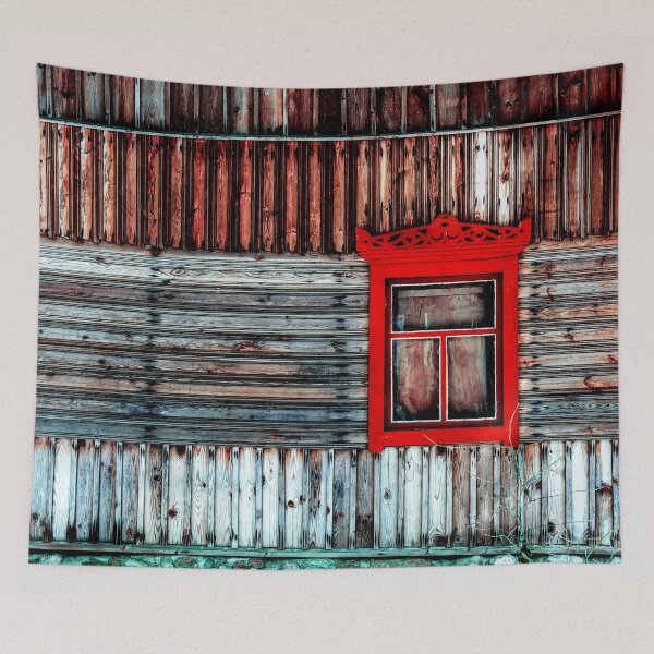 Item preview, Vintage window with crimson red frame designed and sold by lena-maximova.