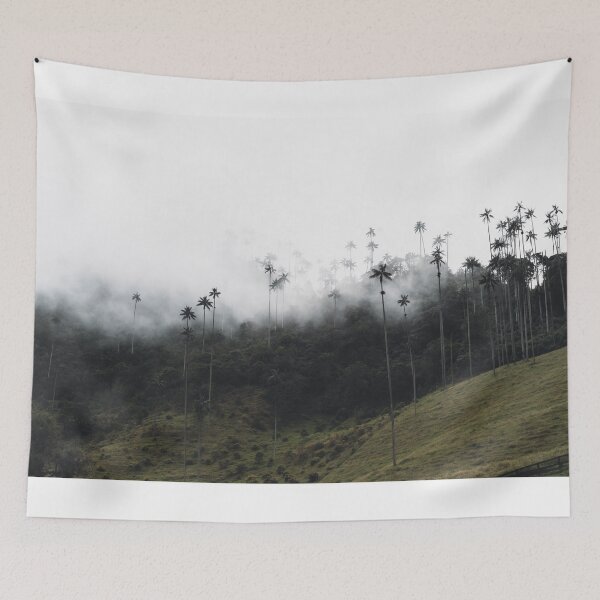 Item preview, Low hanging clouds on the highest palm trees in the world - Salento, Colombia designed and sold by photofelix-.