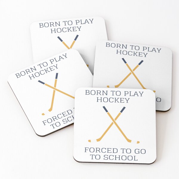 Item preview, born to play hockey forced to go to school designed and sold by noha alzohbi.
