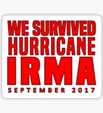 We Survived Hurricane Irma 2017 Sticker Sticker