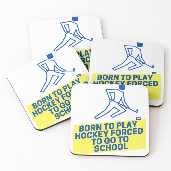 Item preview, born to play hockey forced to go to school designed and sold by noha alzohbi.