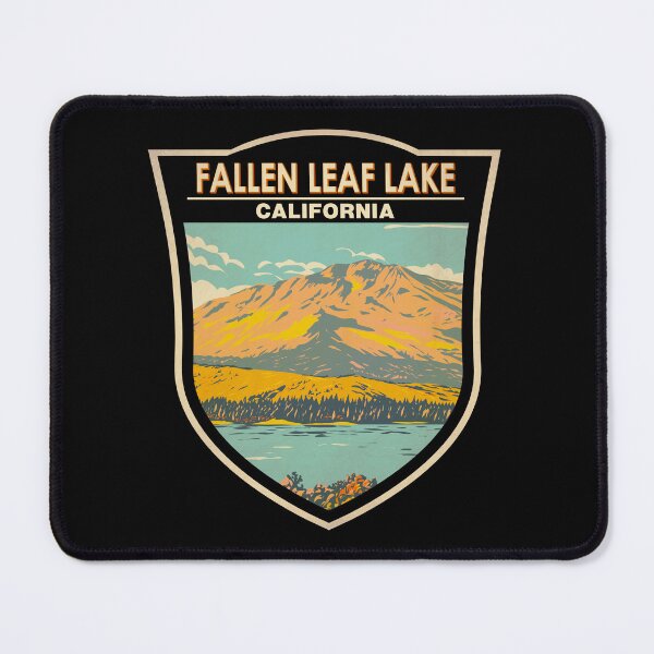 Item preview, Fallen Leaf Lake California in Fall Badge designed and sold by KrisSidDesigns.