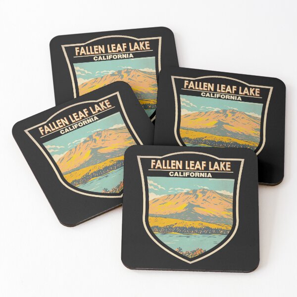 Item preview, Fallen Leaf Lake California in Fall Badge designed and sold by KrisSidDesigns.