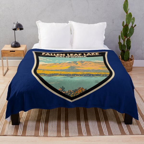 Item preview, Fallen Leaf Lake California in Fall Badge designed and sold by KrisSidDesigns.