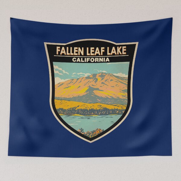 Item preview, Fallen Leaf Lake California in Fall Badge designed and sold by KrisSidDesigns.