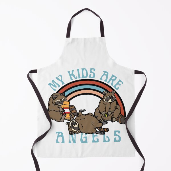 Item preview, My kids are angels, funny mom design with raccoons designed and sold by reka88.