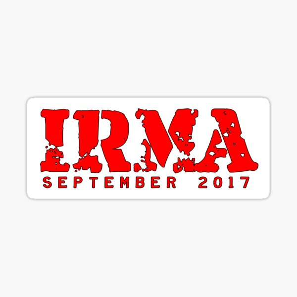 Hurricane Irma Sticker Sticker