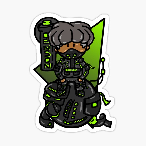 Cute cartoon character Denson (Alpha) Sticker