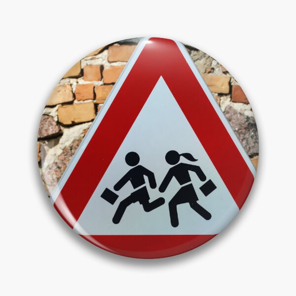 Item preview, Triangular warning 'children crossing' school road traffic sign designed and sold by lena-maximova.