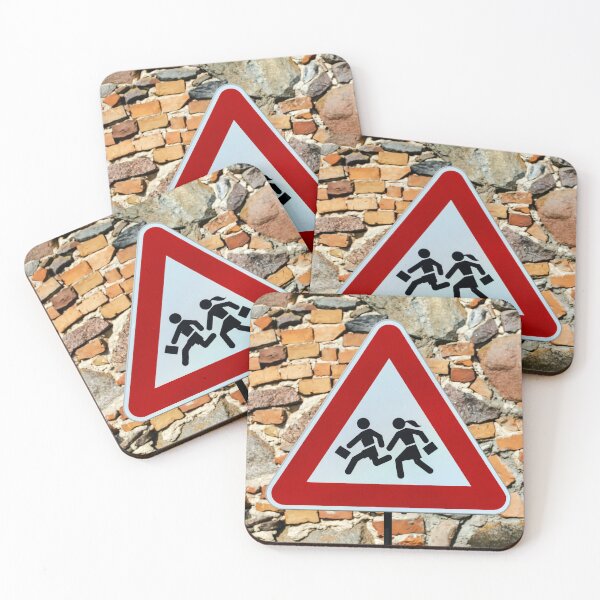 Item preview, Triangular warning 'children crossing' school road traffic sign designed and sold by lena-maximova.