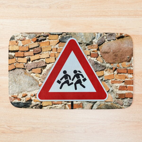 Item preview, Triangular warning 'children crossing' school road traffic sign designed and sold by lena-maximova.