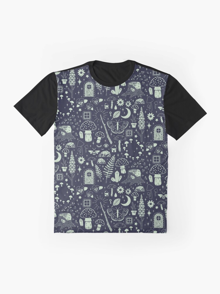 Alternate view of Fairy Garden: Midnight Graphic T-Shirt