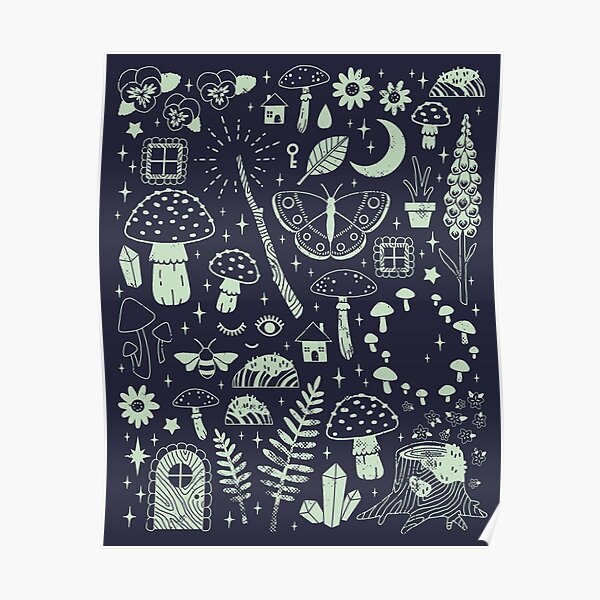 Fairy Garden: Midnight Poster