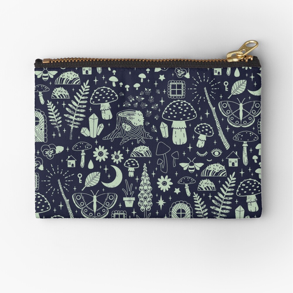 Fairy Garden: Midnight Zipper Pouch