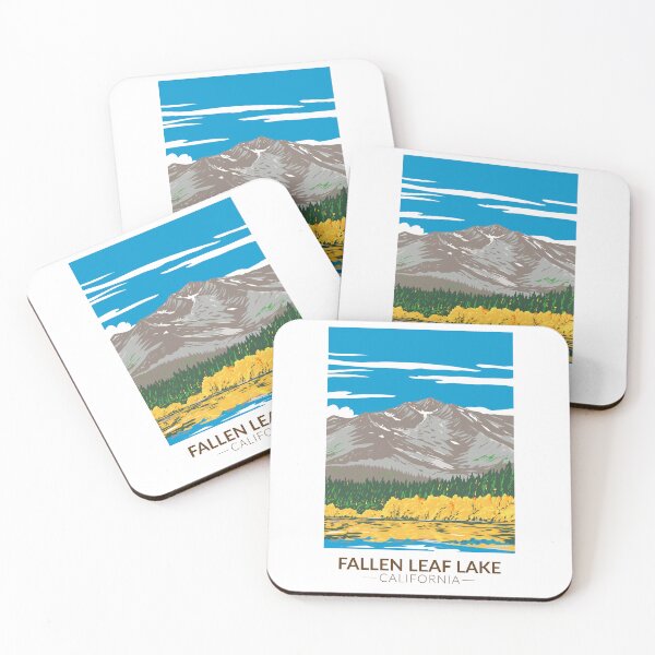 Item preview, Fallen Leaf Lake California Vintage designed and sold by KrisSidDesigns.