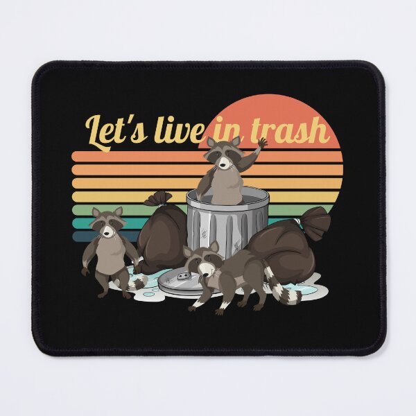 Item preview, Lets live in trash funny raccoon design designed and sold by reka88.
