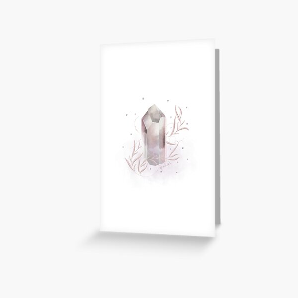 magic white quartz Greeting Card