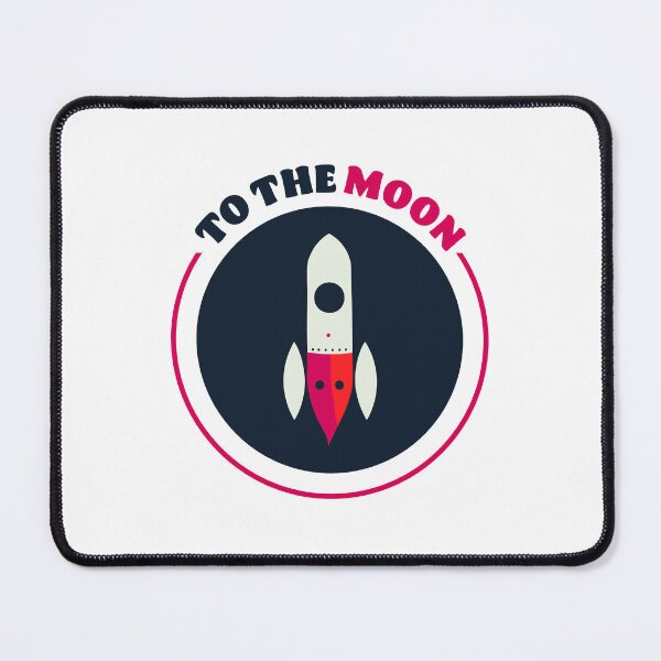 Item preview, To The Moon || Cute Rocket Vector Art designed and sold by MadSwellDesigns.