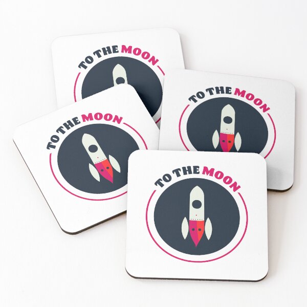 Item preview, To The Moon || Cute Rocket Vector Art designed and sold by MadSwellDesigns.