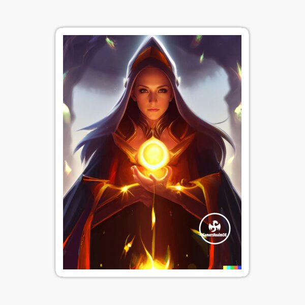 Item preview, High Elf Mage creating portals to new worlds! designed and sold by GamersRealmDE.