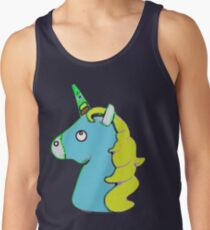 Blaues Einhorn Tank Top