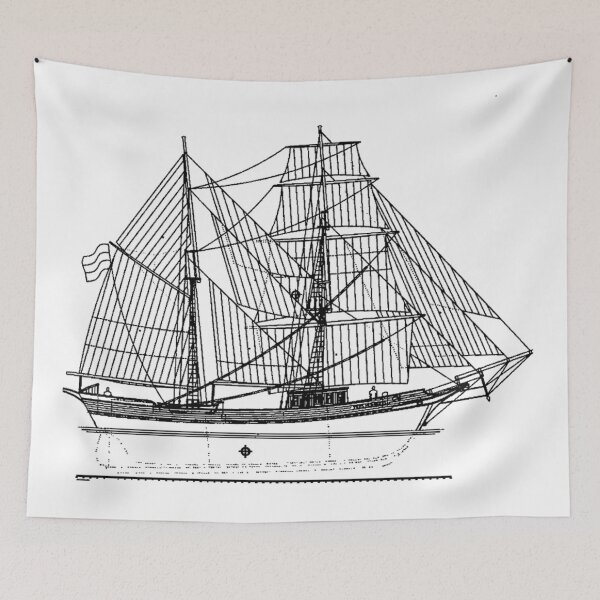 Item preview, Galleon Ship Art Print designed and sold by EROUISE.